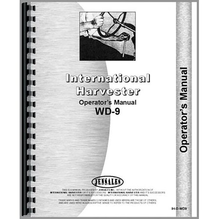 New Operators Manual For McCormick Deering WD9 Tractor